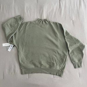NWT Aritzia Tna Mock Neck Sweatshirt | Sage Green | Size 2/M